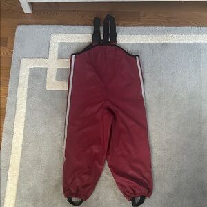 REIMA Burgundy Rain Bib Overalls